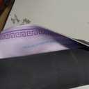 Soulchen Purple Flower American Mahjong Mat for Table with Rules, 31.5 x 31.5 inches