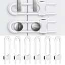 Baby Proofing Cabinets,Cabinet Locks for Babies,U-Shaped Child Locks for Cabinets, Child Proof Cabinet Latches,Child Safety Cabinet Locks with Adjustable by SPISPI (Pack of 10)