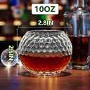 Valentines Gifts for Men 2 Pack 10 OZ Golf Whiskey Glasses, Unique Whiskey Gifts, Valentines Golf Gifts for Husband Boyfriend Golfer Dad Grandpa, Cool Birthday Valentine's Gift for Friend Coworker (EXP 09/24/33)