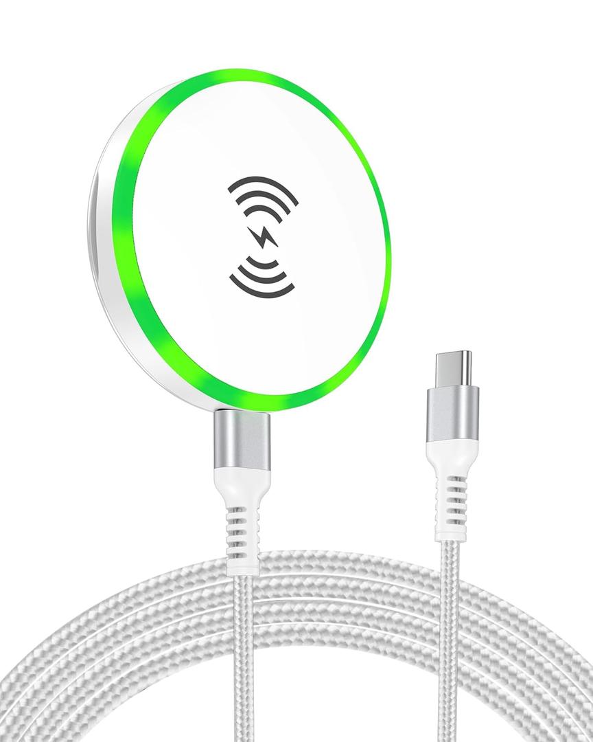 Magsafe Wireless Charger Samsung Fast Charging Pad for Android Samsung Galaxy S25Ultra/S25/S24 FE/S23/S22/S21/Z Flip 7/6/5, 15W Fast Magnetic Wireless Phone Charger Stand for Google Pixel 10 9 Pro 8