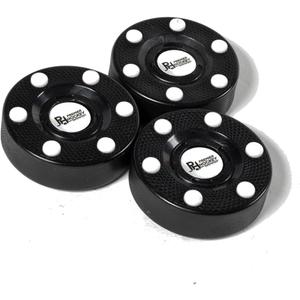 Premier Sports - 3 Pack Inline Hockey Pucks  Fast Glide with 6 Slider Dots, Crosshatch Design for Realistic Feel  Street, Roller and DEK Hockey