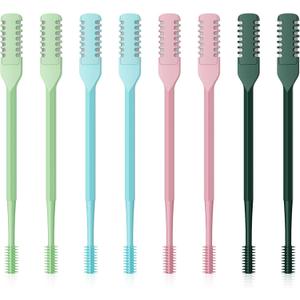 8PCS Nasal Hair Cutter for Women Men, 2026 Upgraded Portable 2-in-1 Nasal Hair Cutter Sticks Double Sided Nose Knife with Soft Cleaning Brush