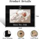 Bless This Child Picture Frames, Baptism Picture Frame, Tabletop Photo Frame For Christening Gifts for Godchild Boys Girls, Religious Gift From Godparents, Home Table Decorative Supplies-06