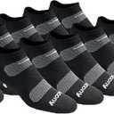 Saucony Men's RunDry Mesh Ventilating Comfort Fit Performance No-Show Socks,M-XXL (6, 18, Black Basic (12 Pairs), X-Large