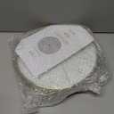 LUUK LIFESTYLE Quartz Wall Clock with Silent Movement and no Ticking, Scandinavian Design, Housewarming Gift idea, Decoration, in White and Gold