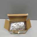 Sasylvia 60 Pcs Beadable Keychain Bars Bulk Making Kit 20 Beaded Keychain 20 Bag 20 Thank You Cards for DIY Keyrings Charms(Silver)