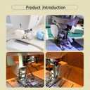 Open Toe Even Feed Walking Foot W/Guide for Brother Sewing Machine Quilting and Sewing Stitch Through Multiple Layers Bonus Free Motion Quilting Darning Embroidery Presser Foot