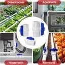 16PCS 3/4" PVC Ball Valve,SCH40 Slip PVC Water Pipe Valve with Easy Turn Blue T-Handle, Shut-Off Ball Valve Socket for Water Project, Swimming Pool, Sewage Pump, Outdoor Plumbing & Irrigation System