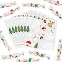 CCINEE 600Pcs Clear Christmas Candy Wrappers Clear Cellophane Candy Christmas Caramel Chocolate Wrapper for Candy Packaging Birthday Party