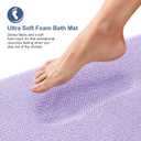 OLANLY Thick Memory Foam Bath Mat Rug 30x20, Extra Soft Absorbent Bathroom Rug, Quick Dry Bath Mats, Non-Slip, Machine Washable Carpet for Bathroom, Tub and Shower, Home Decor Accessories, Lavender