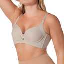Leonisa High Profile – Back Smoothing Bras for Women, Full Coverage Underwire Bra, Adjustable Hook & Eye Closure 36