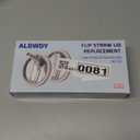 2 Pack 40 oz Flip Straw Leak Proof Lid for Stanley H2.0 Quencher, Stanley Lid Replacement 40 oz for Stanley Cup Accessories ProTour, No Spill Proof Straw Cover for Stanley Accessories (Cream & Cream)