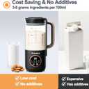 8 in 1 Automatic Nut Milk Maker, 10 Blade 35 oz Homemade Oat, Soy, Plant-Based and Dairy Free Beverages, Almond Milk Maker with Delay Start/Keep Warm/Boil Water, Soy Milk Maker with Nut Milk Bag