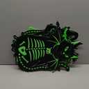 16.512.6 Halloween Black Cat Yard Decorations Glowing in The Dark, 6Pcs Spooky Halloween Skeleton Cat Signs for Outdoor Porch, Garden, Graveyard and Party, Waterproof and Durable Yard Stake