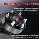 2 Inch 6x5.5 Wheel Spacers to 6x139.7mm Hubcentric Wheel Adapters Spacers with 6 Lug 78.1mm Hub Bore M14x1.5 Studs Compatible for Escalade Silverado Sierra 1995-2024 (Set of 4)