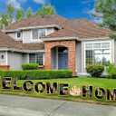 Welcome Home Yard Sign with Stakes Outdoor Welcome Home Decorations Suitable for Family Party Supplies Set of 12