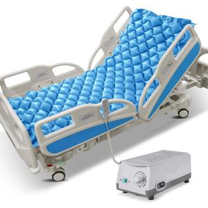 Careboda Alternating Pressure Mattress Anti Decubitus Air Pads with Electric Quiet Pump System, Pressure Sore Pad and Bed Sore Prevention, Air Mattress for Hospital Bed and Home Use Blue