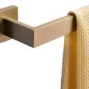 Bath Towel Bar, 28-Inch Towel Racks, Square Thicken Towel Holder, Wall Mounted Shower Towel Rail Hanger, Stainless Steel,Bathroom Accessories (Brushed Gold, 1 Pack)
