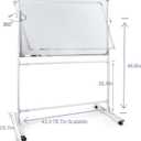 Whiteboard Stand Only,Whiteboard Mounting Brackets,Adjustable whiteboard Easel Only,Restaurant Stand Up White Board,Large Rolling White Board Stand Only, for Home and Office Student