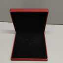 LETURE Large Velvet Jewelry Set Gift Box, Necklace Box With LED Light, Elegant Velvet Gift Box For Bracelet Necklace Earring Ring (Red)