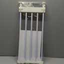 Short Dog Gate Expandable Dog Gate 22"-39.37" to Step Over,Pressure Mount Small Pet Gate,Low Pet Gate-Adjustable,Puppy Gate Indoor for Doorway,Stairs (White, S(9.4''H))