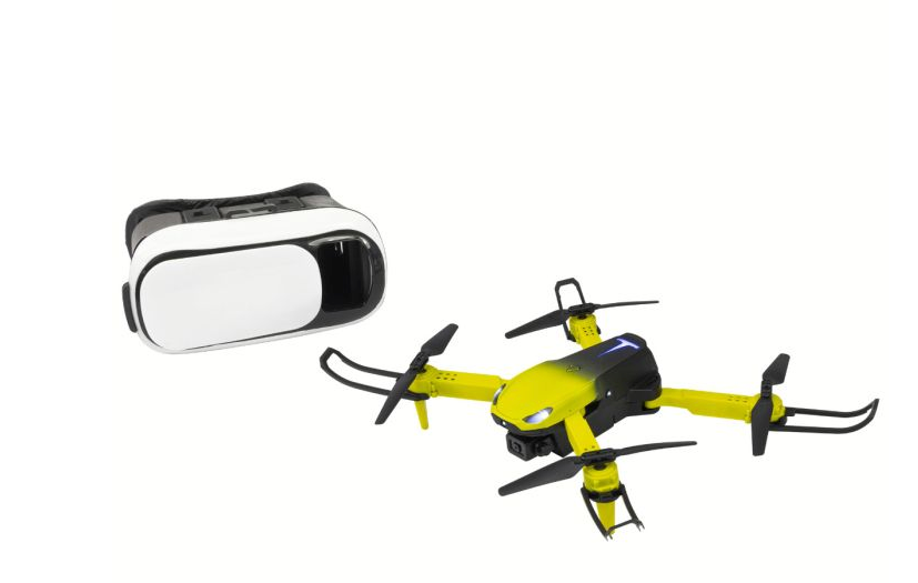 Sky Rider Goldfinch Quadcopter Drone with Wi-Fi Camera and VR Goggle Value Pack