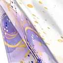 Bardic Gold Purple Giltter Marble Satin Pillowcase for Hair and Skin Silk Washable Pillowcase, Pillow Cases Cooling Satin Pillow Covers with Envelope Closur-20 * 30in, Queen