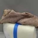 KSIIA Orthopedic Dog Bed Crate Waterproof Pet Mats for Large Dogs Deluxe Plush Washable Pet Bed with Egg Crate Foam & Removable Cover, 35 x 22 Inch, Khaki