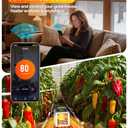 1500W Greenhouse Heater with Thermostat WIFI APP, Heater for Outdoor Greenhouse Green House with APP Remote Control Portable Smart Electric Heat for Green Plants, 
Black-green