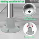 Shower Chair Replacement Feet 4 Pack 1-1/8" I.D Firm and Non-Slip Waterproof Adults Bath Seats Large Rubber Suction Cup Feet Transfer Benches Rubber Feet