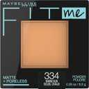 Maybelline Fit Me Matte + Poreless Pressed Face Powder Makeup & Setting Powder, Warm Sun, 1 Count