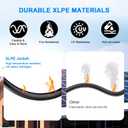 10AWG Solar Wire 6mm, 2 Pack 200FT Red & Black Solar Panel Cable, 84 Strands Tinned Copper, XLPE Insulated Outdoor Wire for PV Systems, Inverter, Battery, RV, Car, Boat Fire & UV Resistant