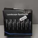 MEIKEE 15W RGB Landscape Lights 12V 24V Low Voltage Landscape Lighting RGBW Color Changing IP66 Waterproof Outdoor Spot Lights with Connectors for Garden Path Yard (12 Pack)