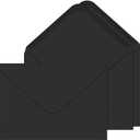 A7 Envelopes 100 Pack Black Envelopes 5x7 V-shaped Flap, Suitable for 5x7 Photos, Cards, Weddings, Invitations, Announcements, Baby Gifts 5.25 "x 7.25" (Black)
