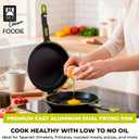 BRA COOKWARE Foodie Nonstick 2in1 Pan | 9.5 In Frittata & Omelet Dual Pan