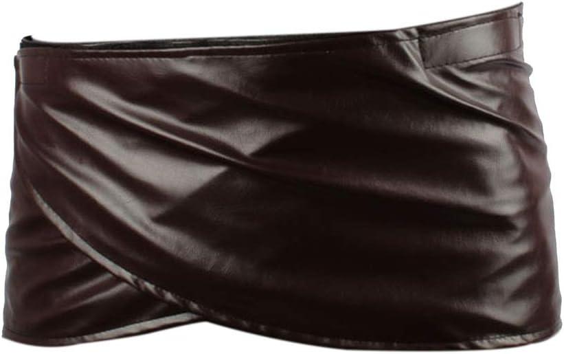 Attack Titan Leather Skirt Short Brown Hookshot Belt Apron, 