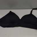 FeelinGirl Wireless Supportive Bra for Women, Seamless Comfort Bralettes No Underwire Full Coverage Everyday Bras, Black Medium