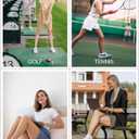 BALEAF Women's Golf Shorts 9'' Knee Length Stretch Bermuda Long Shorts Belt Loops Pockets Casual Work UPF 50+ (XS)