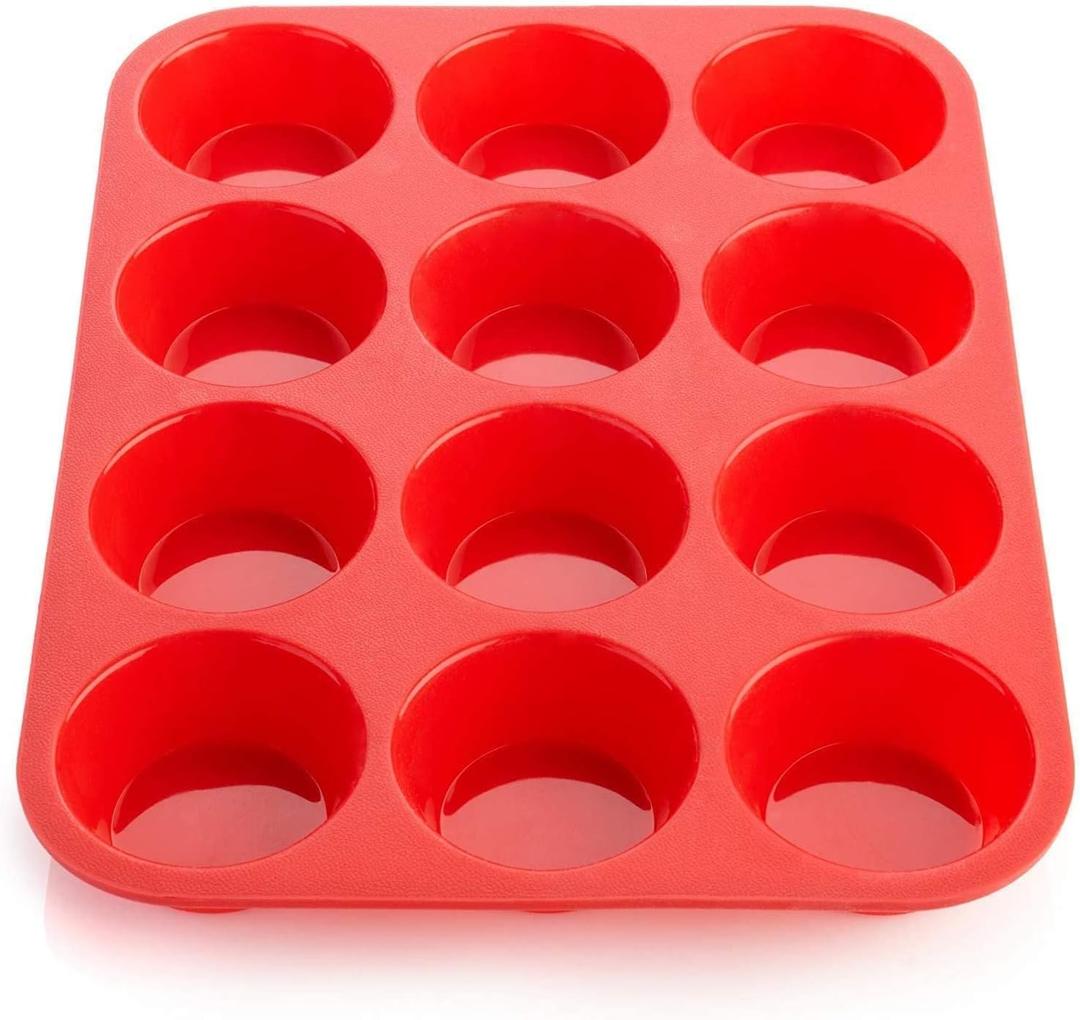 Silicone Muffin Pan - 12 Cups Regular Cupcake Pan