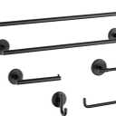 Delta Towel Rack | 24 Inch Matte Black Towel Bar for Bathroom, Kitchen | Trinsic Accessories