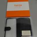 TUCCH Wallet Case for iPhone 17 Pro Max (6.9") 2025, RFID Blocking 4 Card Holders | Kickstand | Shockproof TPU Shell | PU Leather | Magnetic Closure | Protective Flip Folio Cover | Black