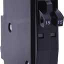 Square D by Schneider Electric QOT2020CP Tandem Mini Circuit Breaker, QO, 2 x 1 Pole at 20A, 120/240VAC, 10kA, Plug in Mount, Black