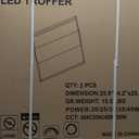 2x2 LED Troffer Light,4CCT Tunable (3000K-5000K) & 5-Step Wattage Selectable (20W-40W) Max 5600LM,0-10V Dimming Drop Ceiling Lights,ETL Listed,100-277V,2-Pack