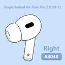 Siatron OEM Single Right Earbuds Replacement for Pod Pro (2nd Generation), A3047, A3048, A3049. Genuine Right Ear Side Only, Compatible Original Air Pro 2 A2968 Charging Case (Right-A3047 A3048 A3049)