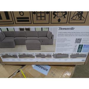 Thomasville 6 Piece Modular Sectional With Ottoman