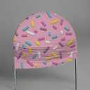 Arch Backdrop Covers Pink Ice Cream Sprinkles Arched Panels Covers for Parties Stretchy Background Birthday Banquet Party Baby Shower Decor Banner