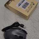 TECKNET Wireless Mouse Jiggler, Silent Click Rechargeable Mouse, Plug & Play with USB-C Adapter, 6400 DPI Ergonomic Mouse, Build-in Mouse Mover, 2.4G Computer Mice for Mac, Laptop, Desktop, PC (Grey)