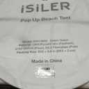 ISILER Pop Up Beach Tent, Portable Outdoor Shade, UPF 50+ Baby Shelter, Easy Setup Windproof Waterproof Canopy (Green)