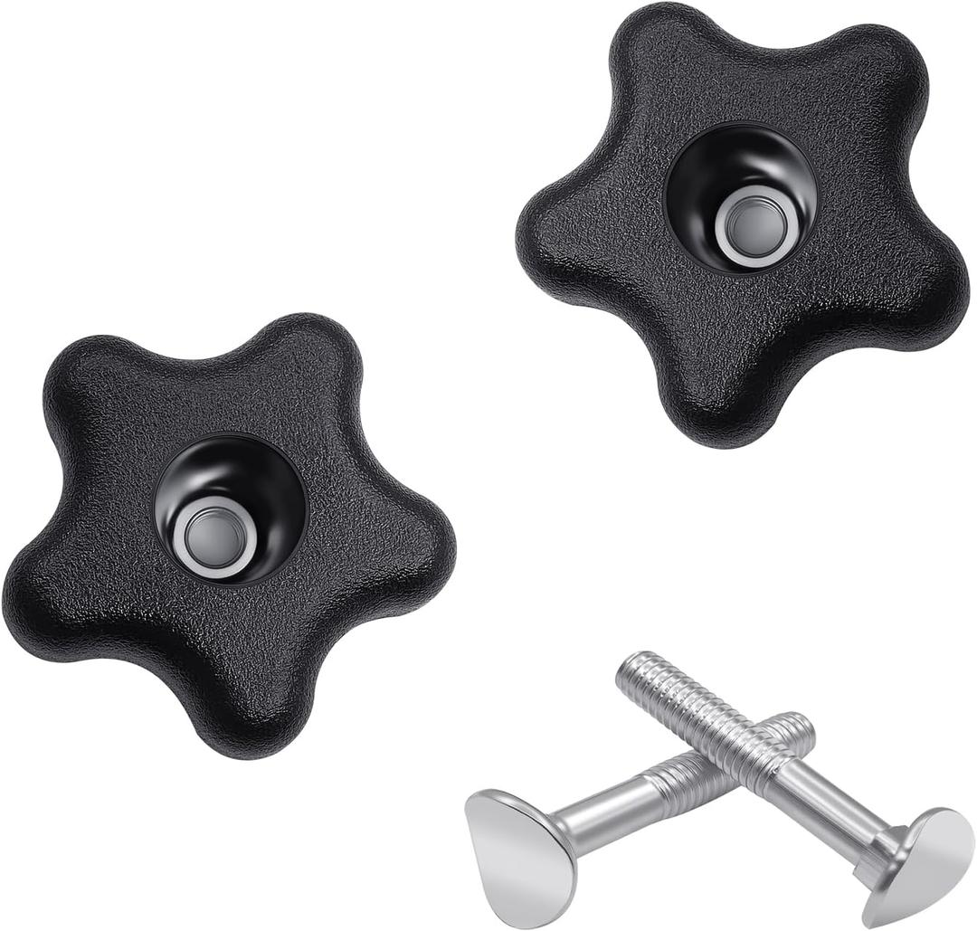 Handle Knob and Screw Bolt Washer Kit Fits Toro Lawn Mowers/Snow Blowers 92-2260 and 106-4161,107-3844 for Repair Snow throwers and Lawn mowers Parts (2 Pack)