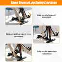 Arm and Leg Pedal Exerciser for Seniors - Seated Pedal Exerciser for Elderly, Stroke Recovery Pedal Exercise Equipment for Senior, Knee & Foot Stroke Therapy Equipment for Adults